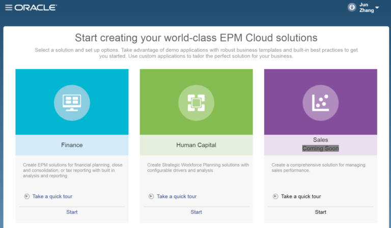 EPM Cloud Lab – Create a New Planning Application – The EPM Lab